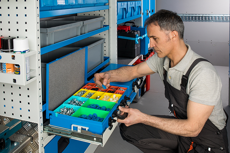 cassettiera per valigie e cassetti per veicoli commerciali Svizzera