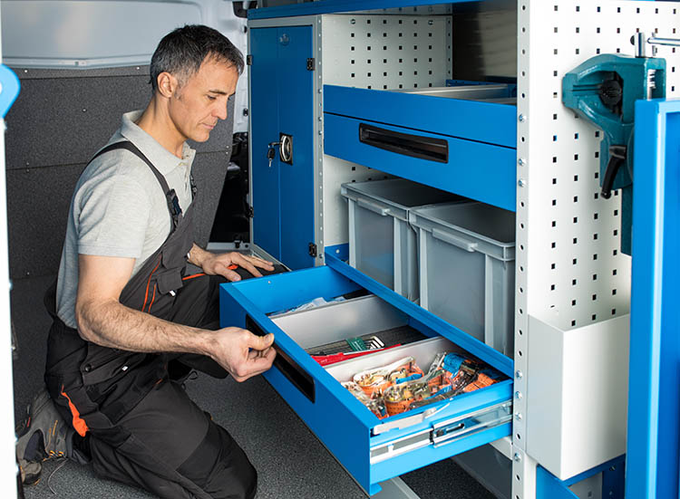 cassetto metallico con divisori Svizzera